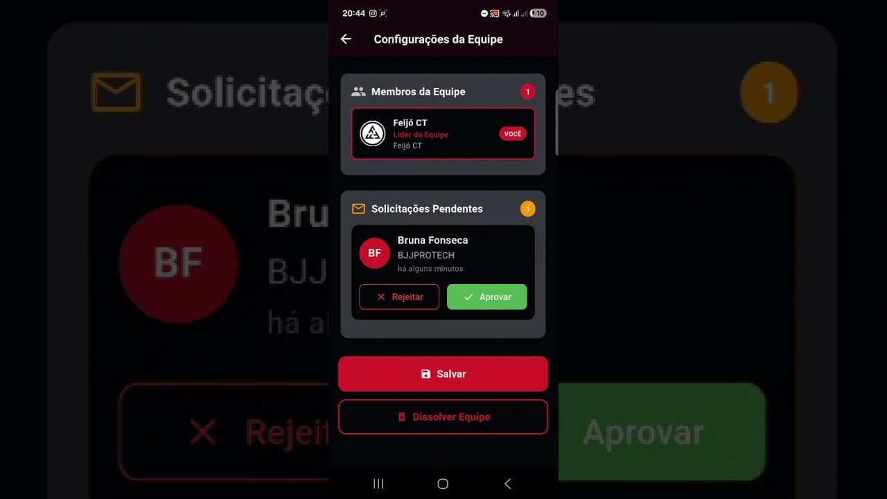 Matriz, aceitar e visualizar as filiais