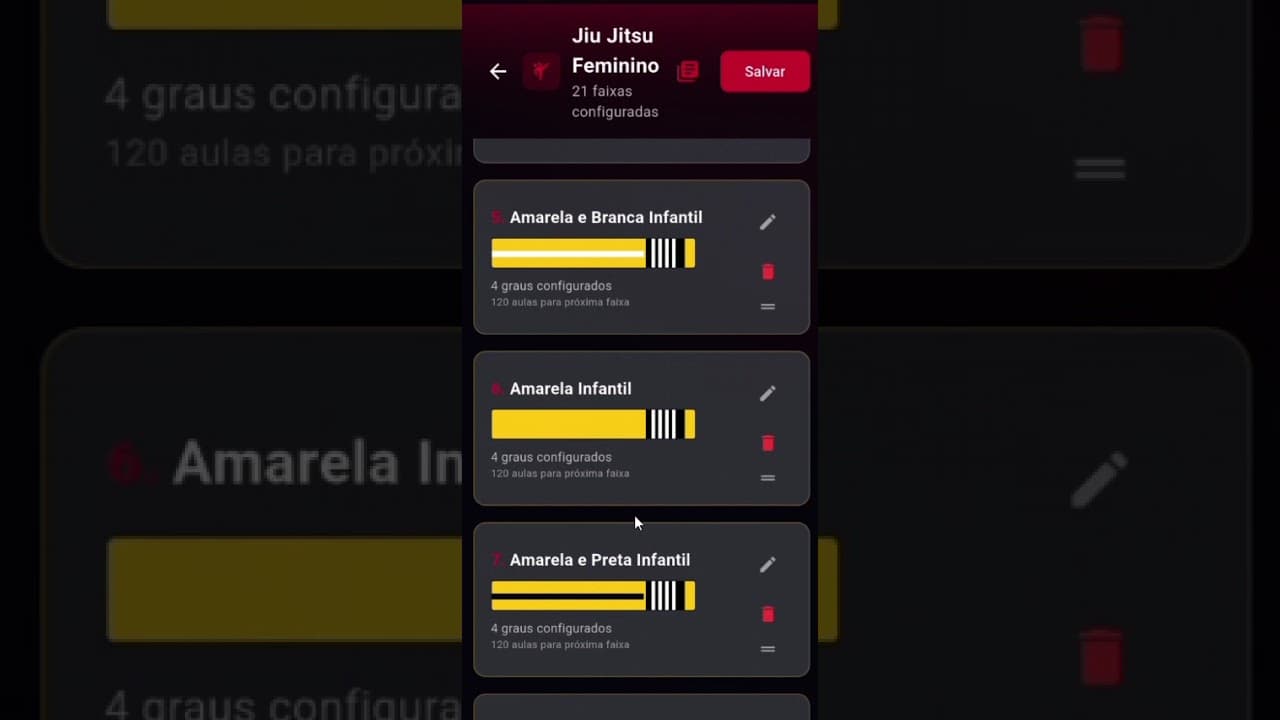 Criação de Modalidades 