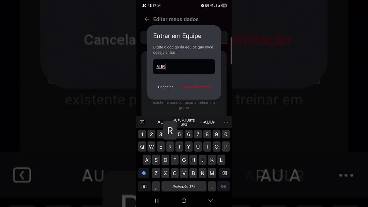Filial, solicitação para fazer parte da equipe e vínculo à matriz
